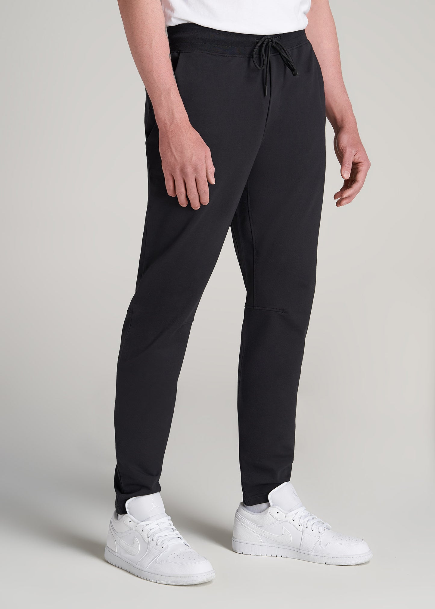    American-Tall-Men-Performance-Tapered-French-Terry-Sweatpants-Black-side