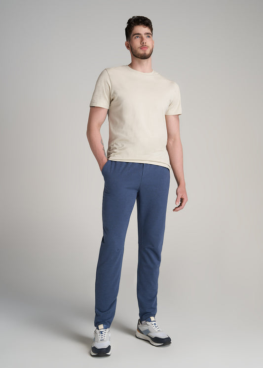 SLIM-FIT Lightweight French Terry Joggers for Tall Men in Marine Navy