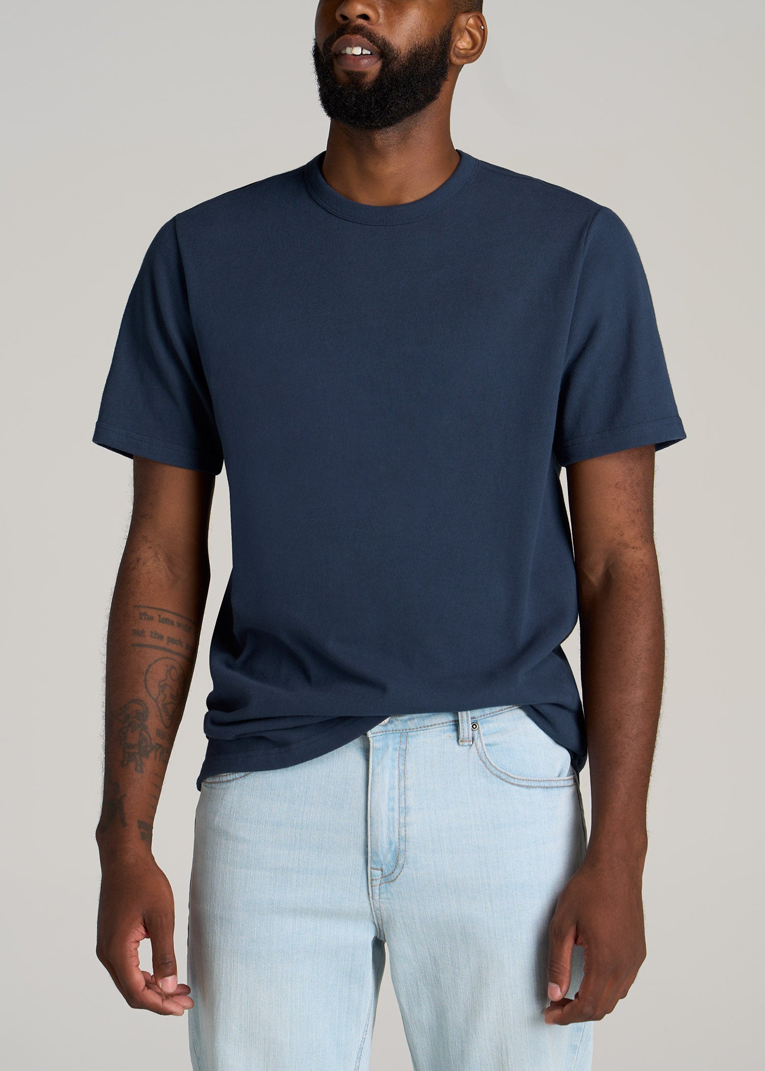    American-Tall-Men-Pigment-Dyed-Heavyweight-Tee-Vintage-Vintage-Midnight-Navy-front