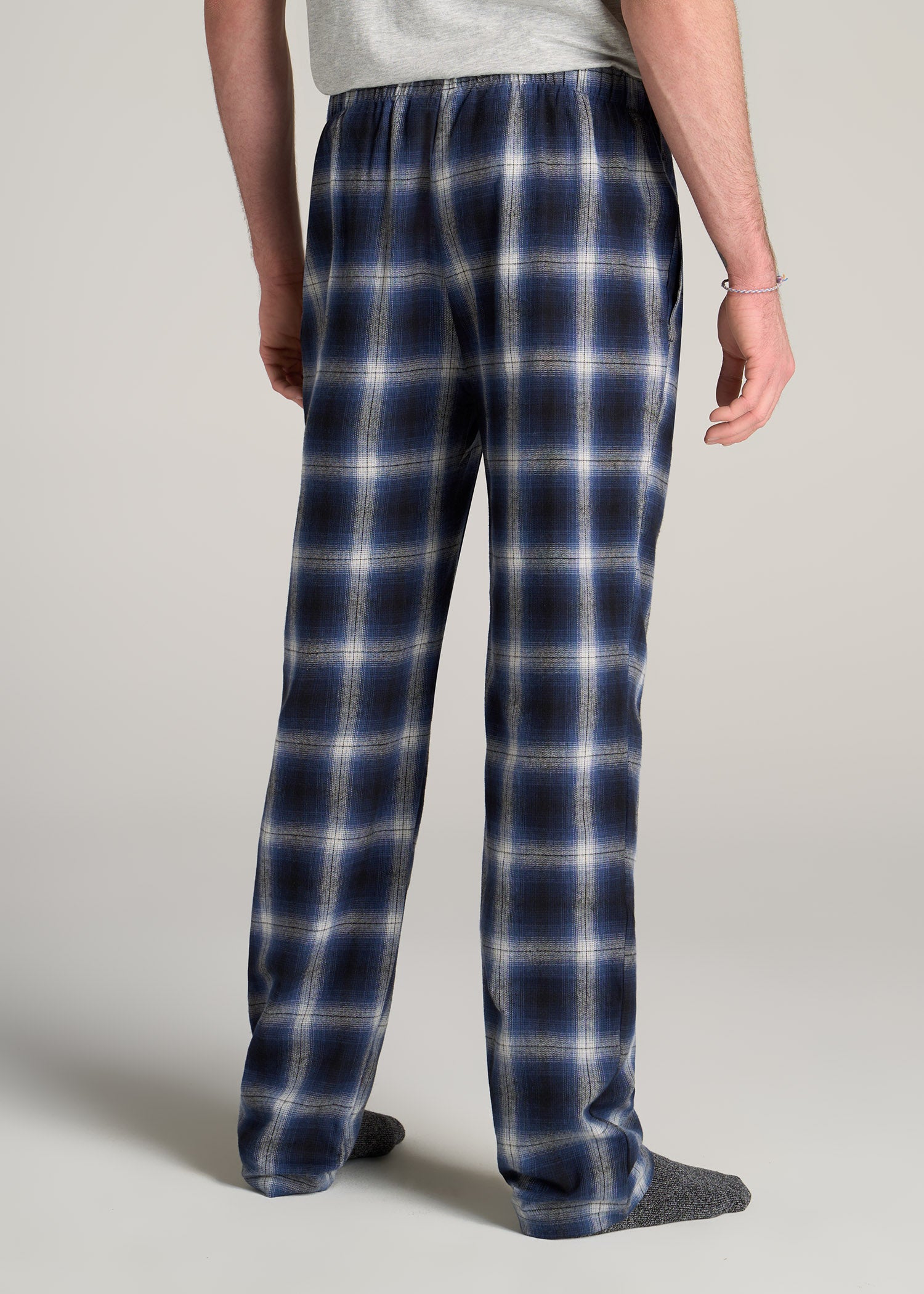 American-Tall-Men-Plaid-Pajama-Pants-Blue-Grey-Plaid-back