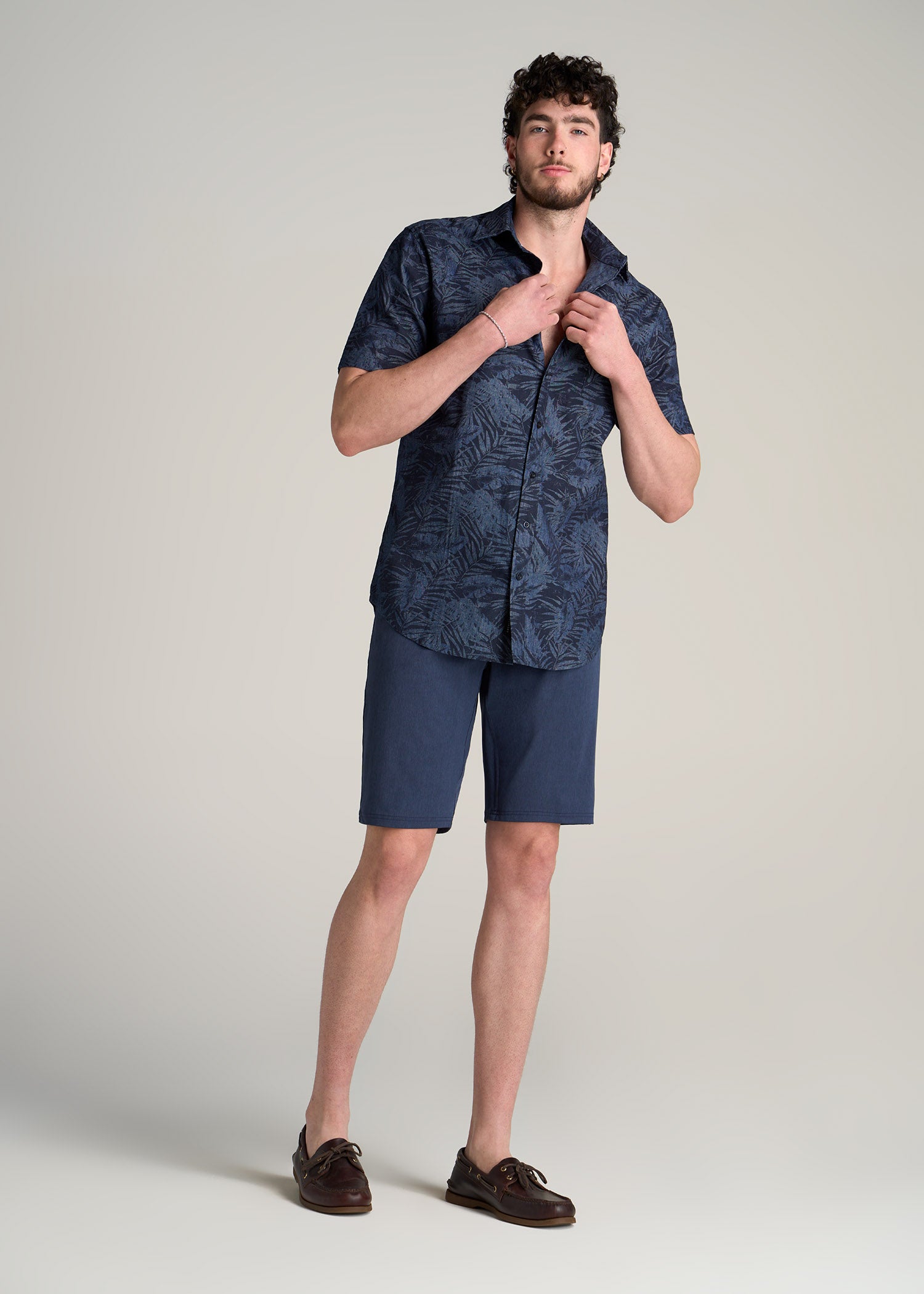 Men's Tall Performance Button-Down Long Sleeve - Black