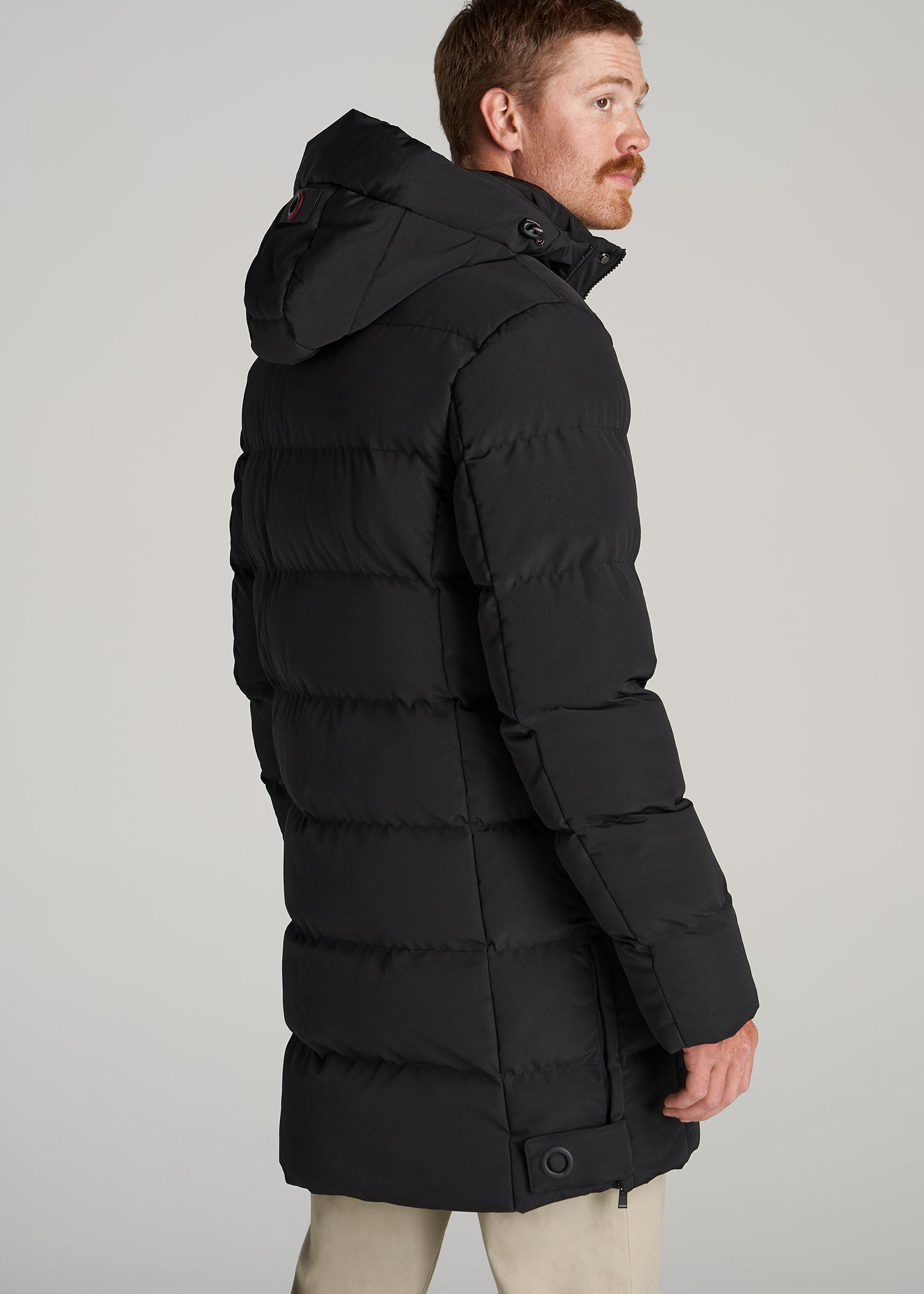       American-Tall-Men-Quilted-Long-Parka-Black-back
