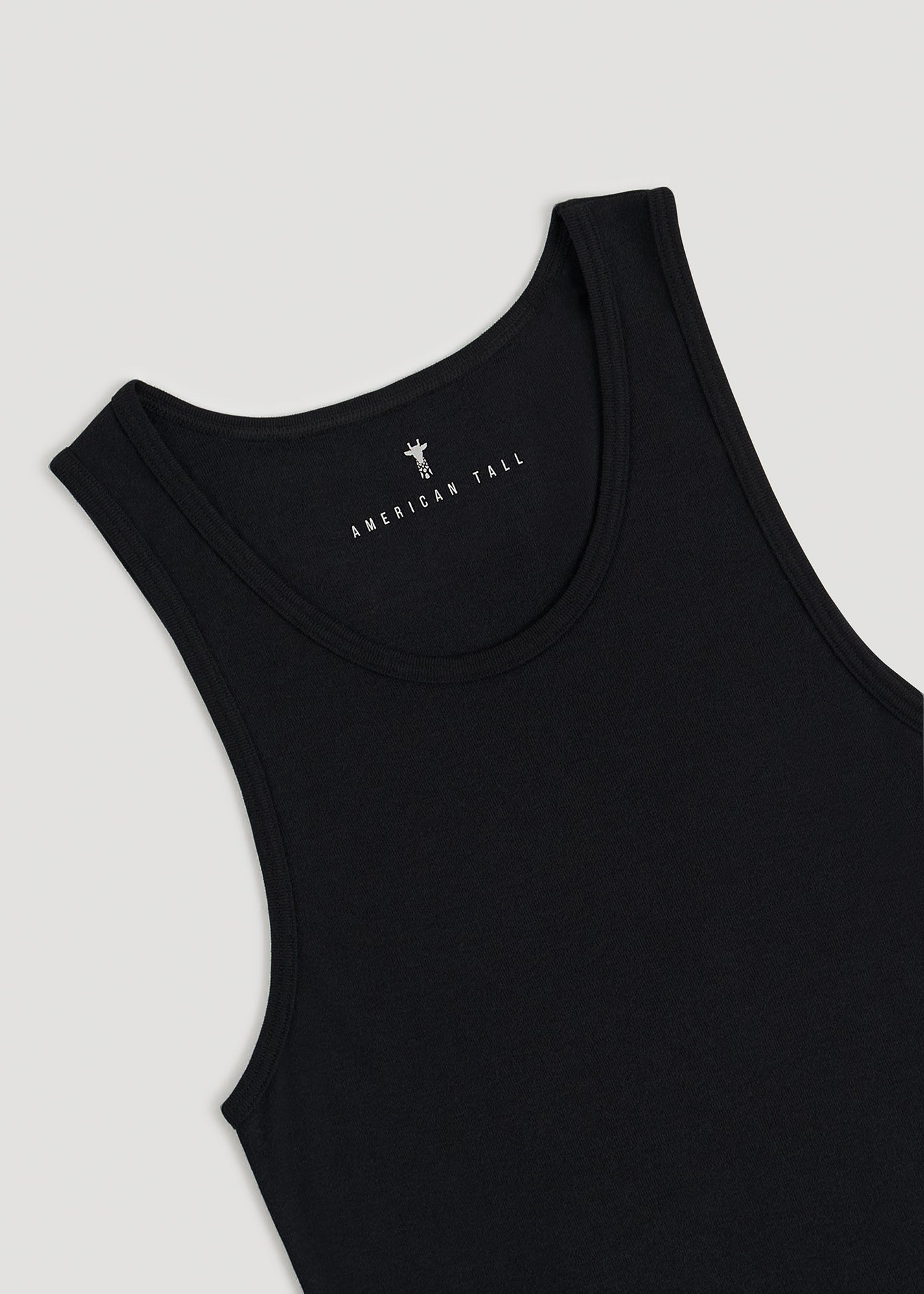 Men's Undershirts Tall Ribbed Undershirt Black Tank Top 2Pk