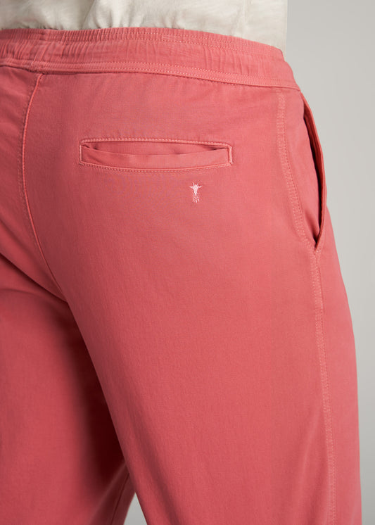    American-Tall-Men-Stretch-Twill-Pull-On-Shorts-Canyon-Red-detail