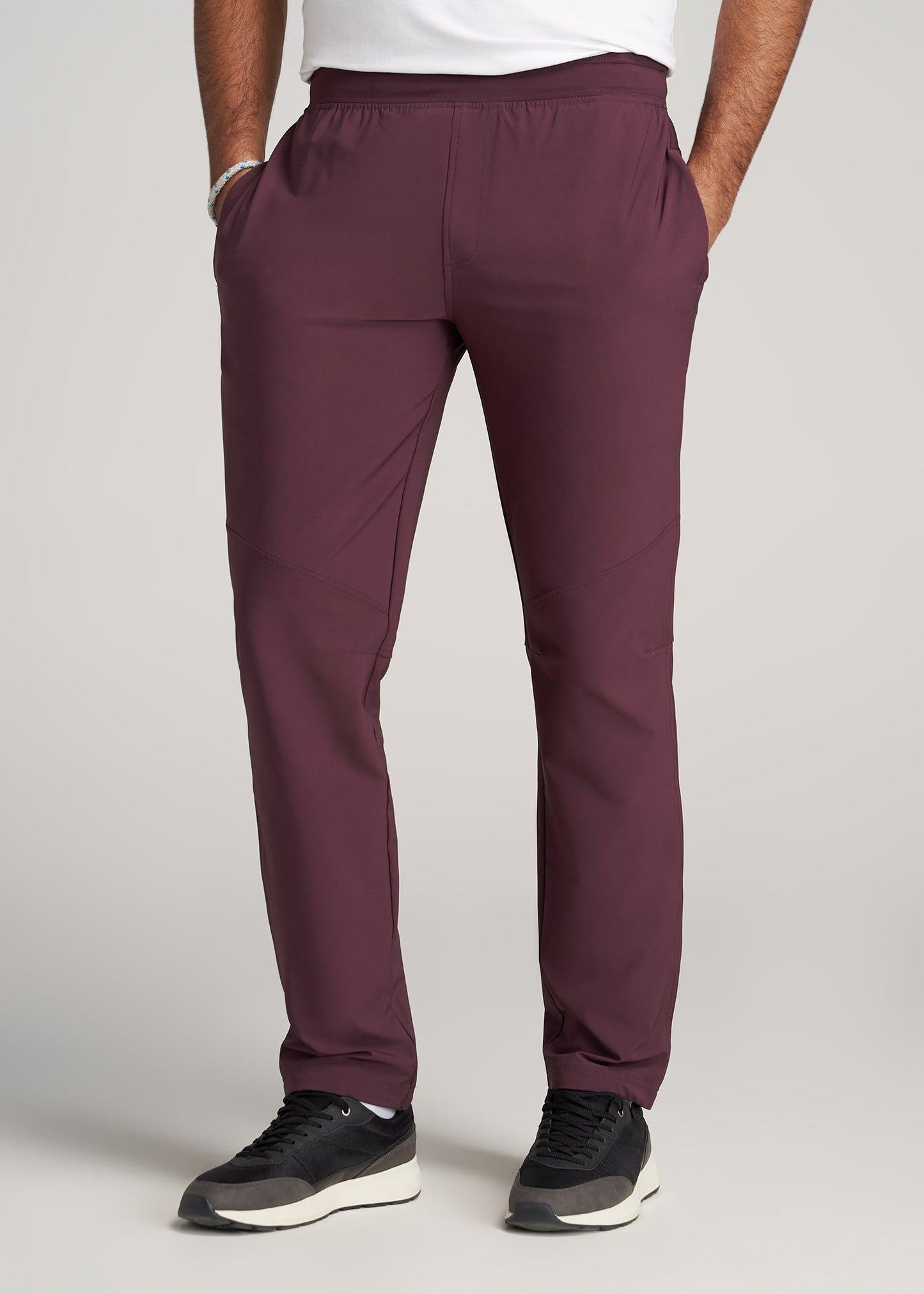 Men's Tall Stretch Woven Training Pant in Maroon