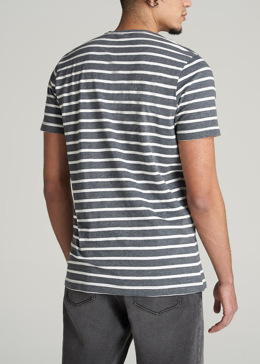    American-Tall-Men-Striped-Tee-Charcoal-Mix-White-Stripe-back