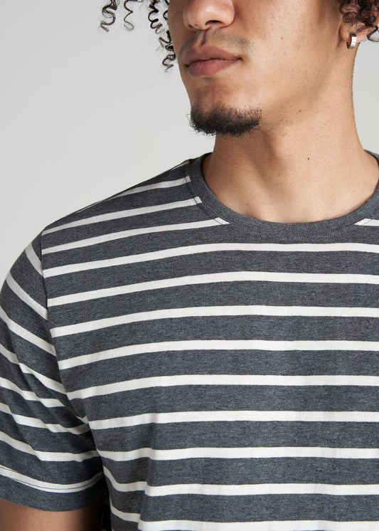    American-Tall-Men-Striped-Tee-Charcoal-Mix-White-Stripe-detail
