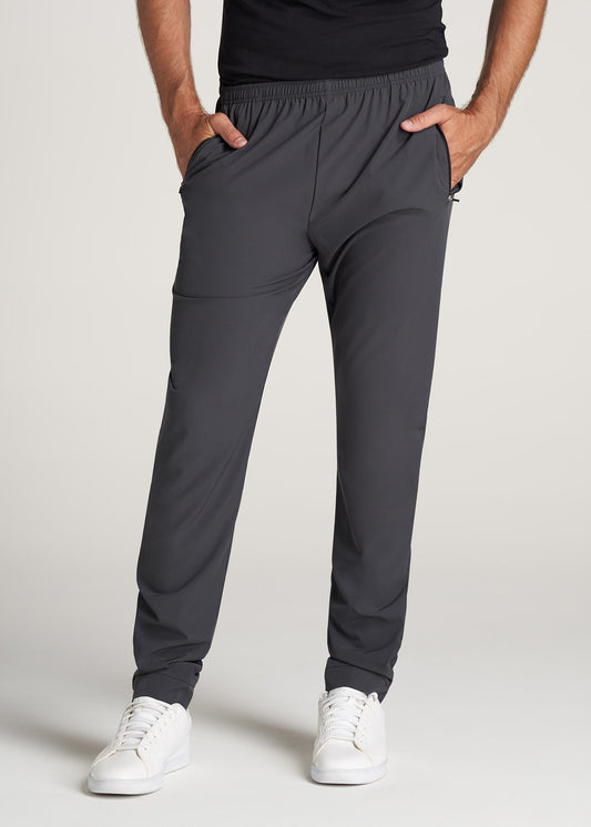 American-Tall-Men-TaperedFit-LightWeight-AthleticPant-Charcoal-front