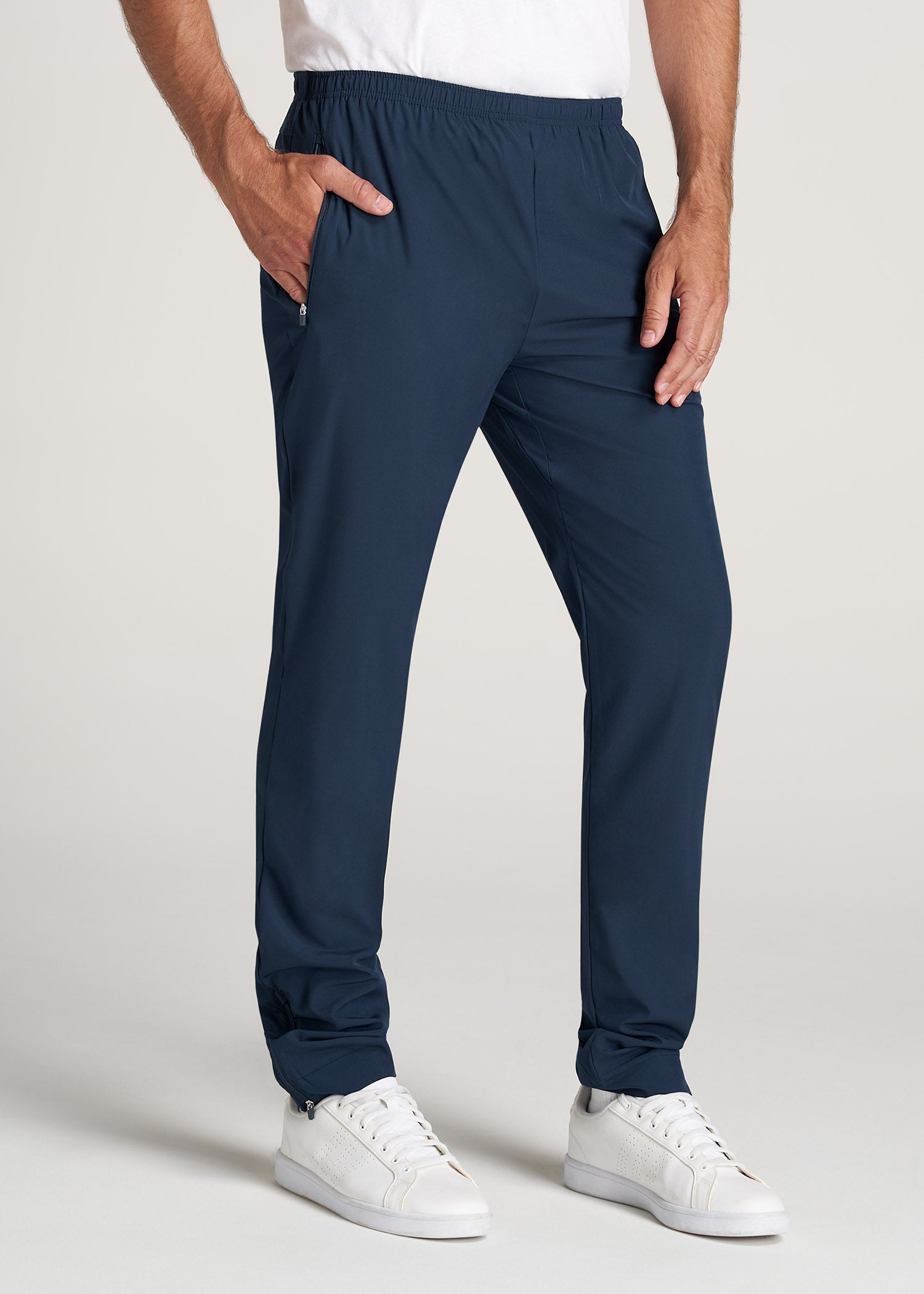 American-Tall-Men-TaperedFit-LightWeight-AthleticPant-Navy-front