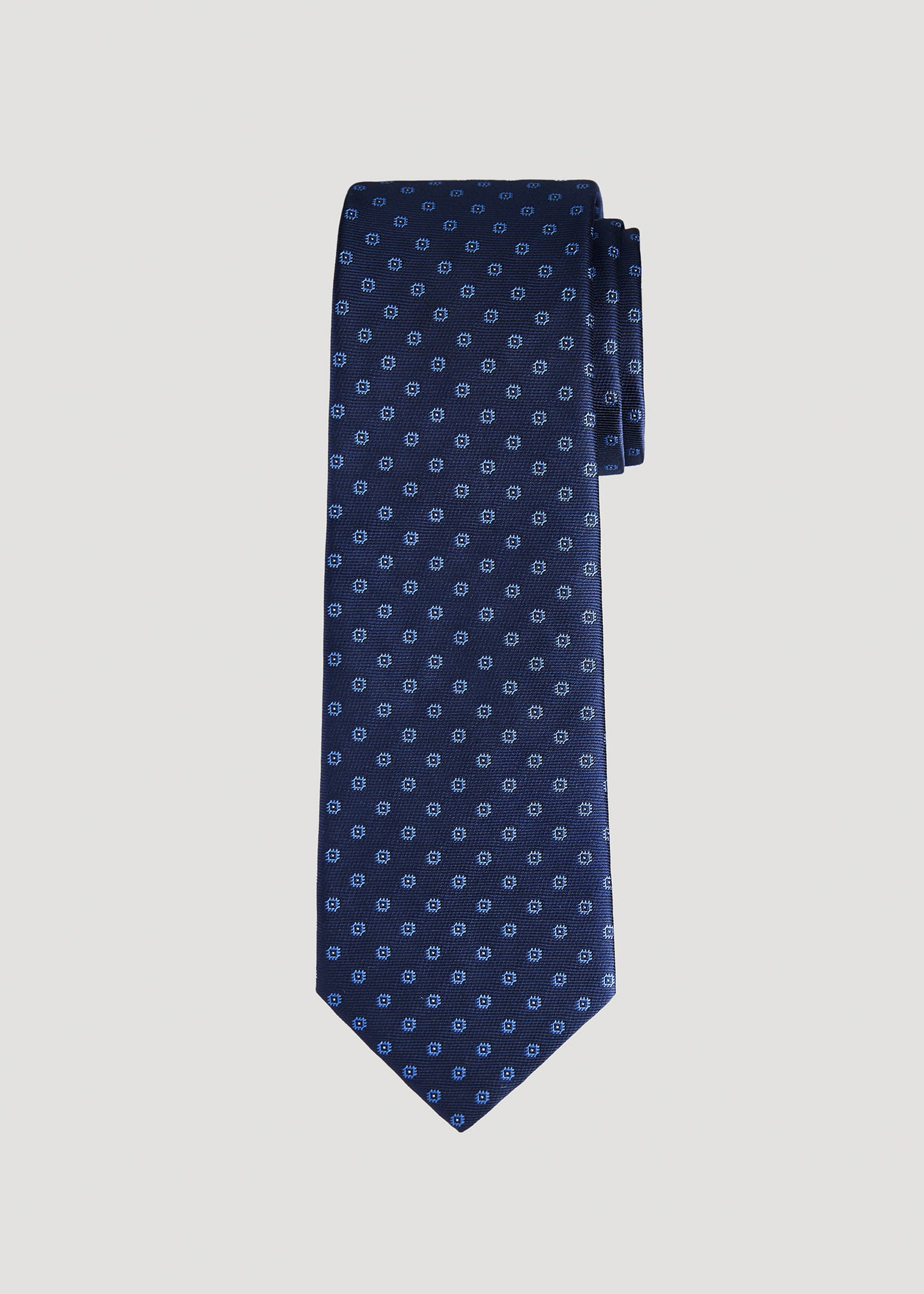       American-Tall-Men-Tie-Blue-Dobby-Front