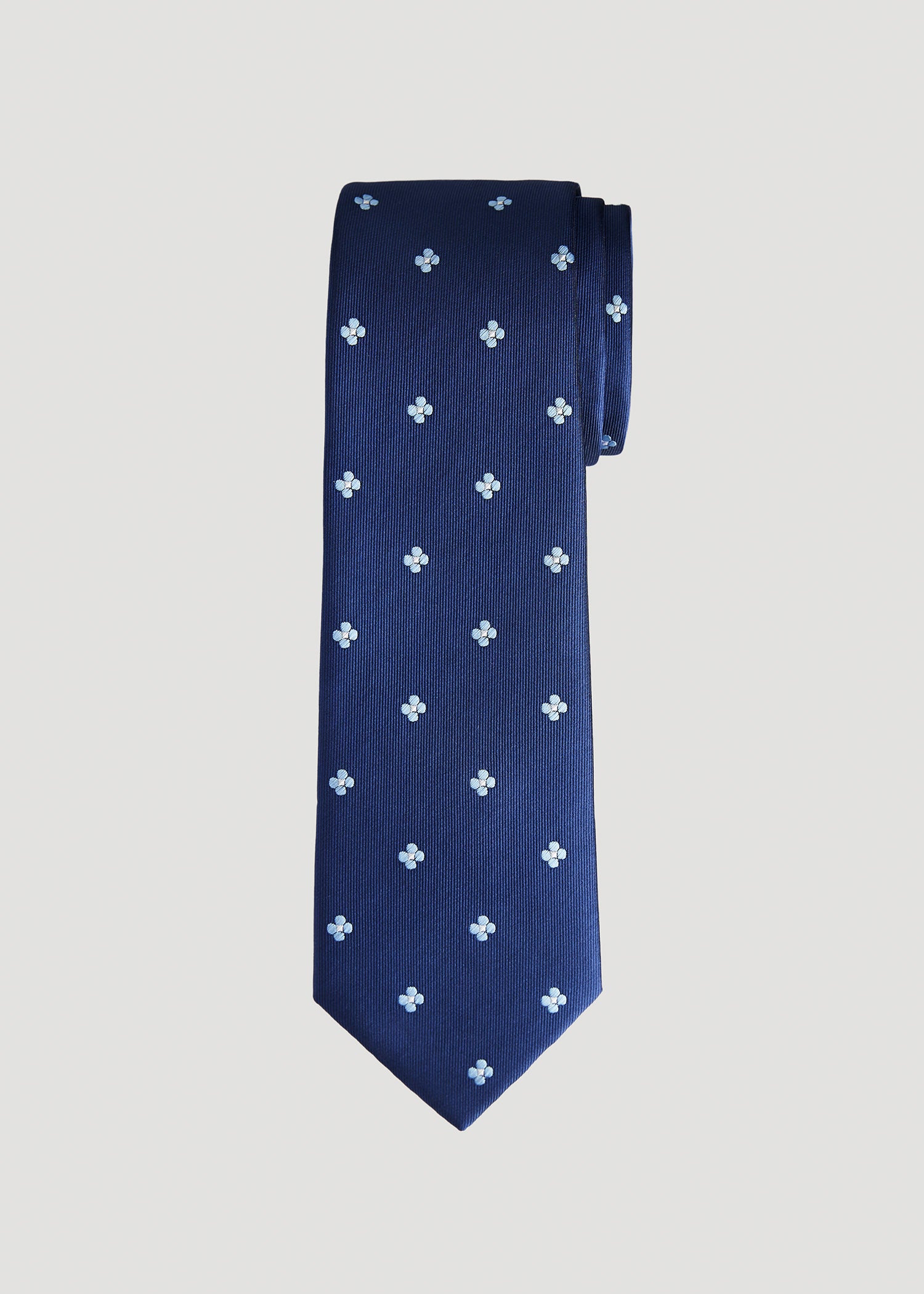    American-Tall-Men-Tie-Blue-Floral-Print-Front