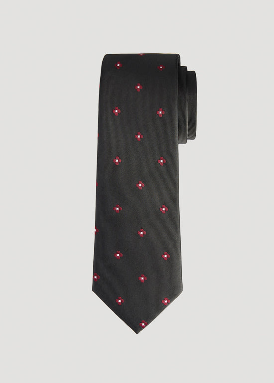American Tall's extra-long dress tie in the color Floral Dobby.
