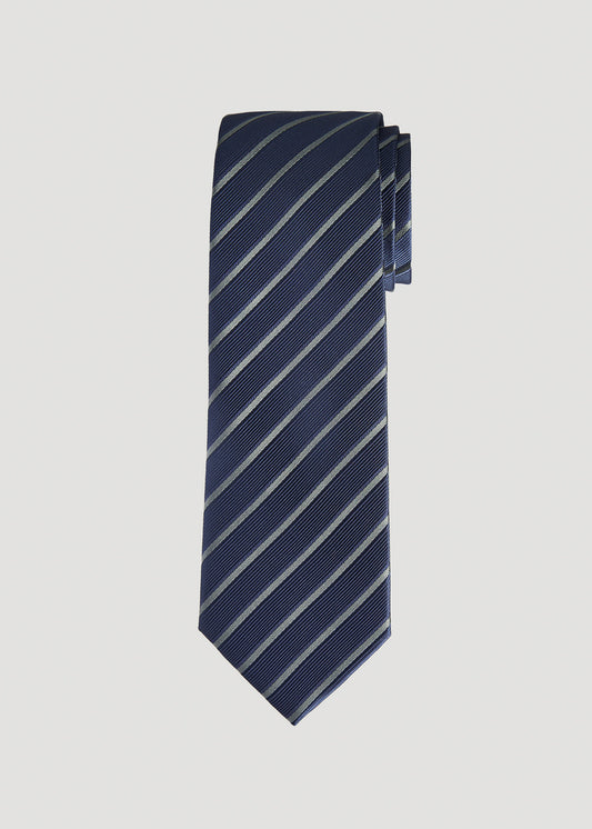   American-Tall-Men-Tie-Olive-Stripe-Front