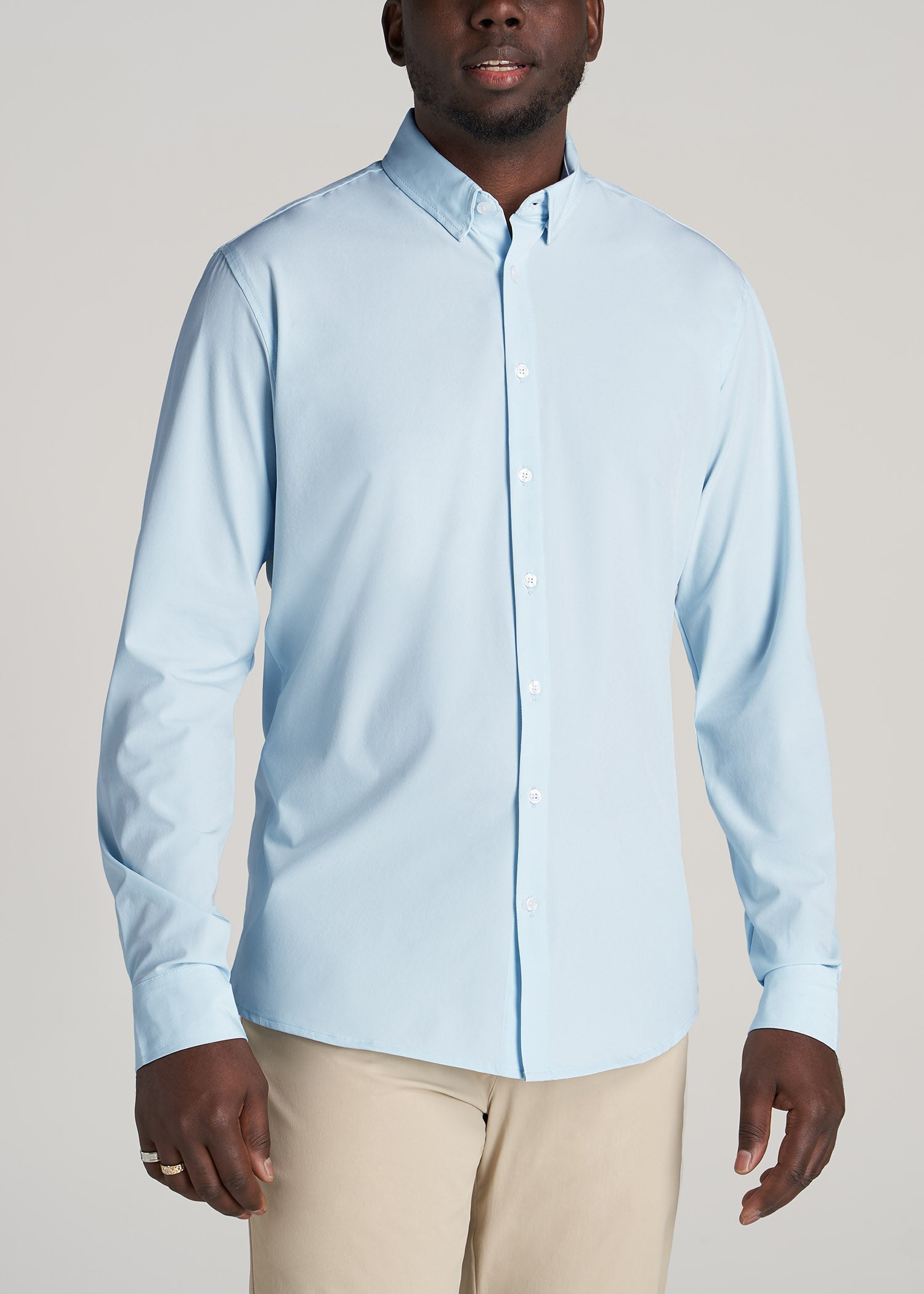        American-Tall-Men-Traveler-Stretch-Dress-Shirt-Harbour-Blue-front