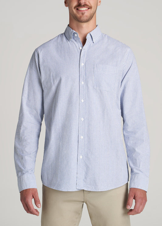  American-Tall-Men-Vintage-Wash-Oxford-Shirt-Blue-Banker-Stripe-front