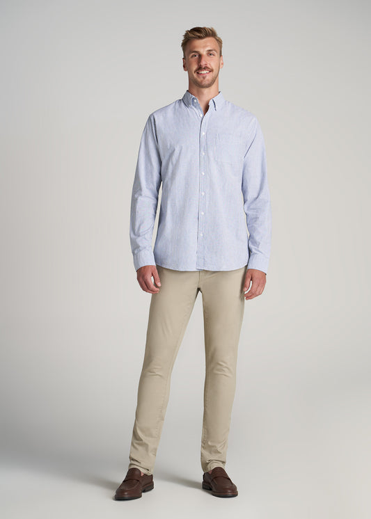    American-Tall-Men-Vintage-Wash-Oxford-Shirt-Blue-Banker-Stripe-full