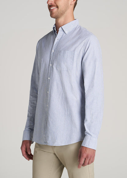    American-Tall-Men-Vintage-Wash-Oxford-Shirt-Blue-Banker-Stripe-side
