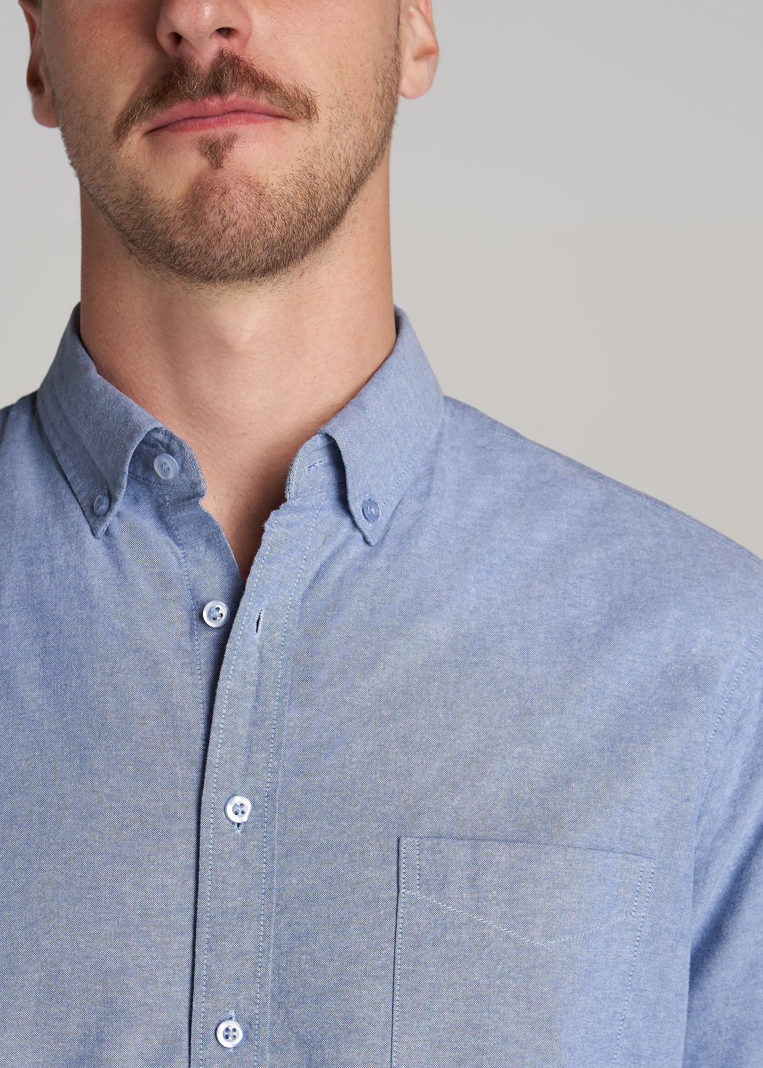    American-Tall-Men-Vintage-Wash-Oxford-Vintage-Indigo-detail