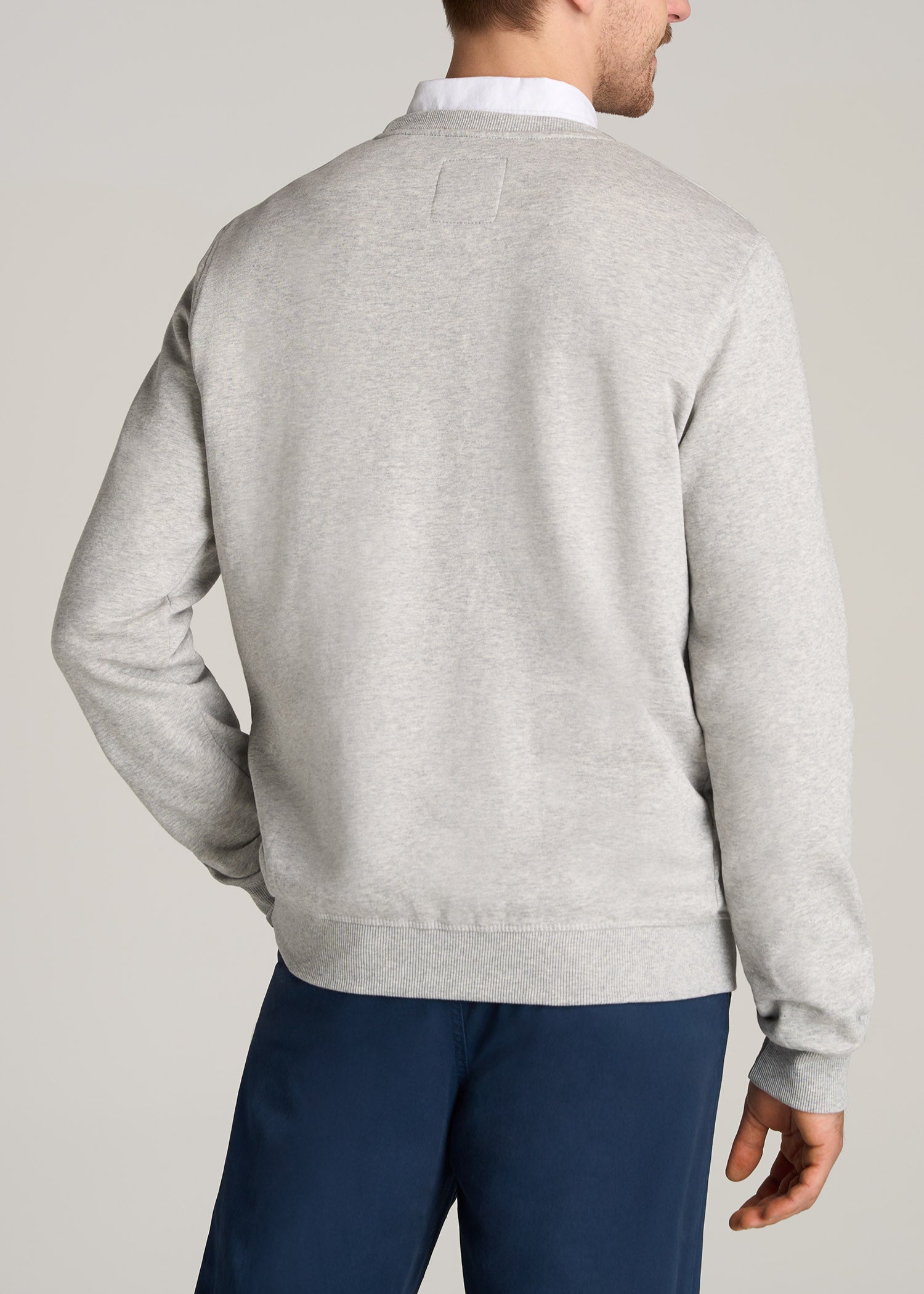 Men's Tall Crewneck Sweatshirt Grey Mix
