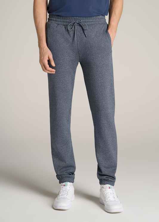 American-Tall-Men-Wearever-Fleece-Elastic-Bottom-Sweatpants-Tall-Navy-Mix-front