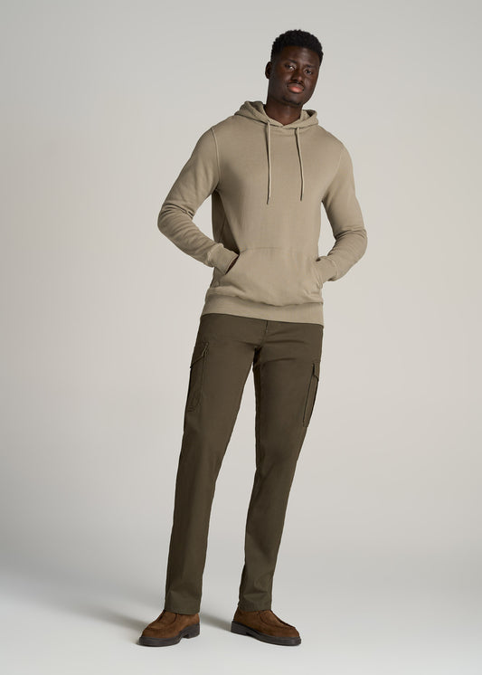 Wearever Fleece Elastic-Bottom Sweatpants for Tall Men in Charcoal Mix