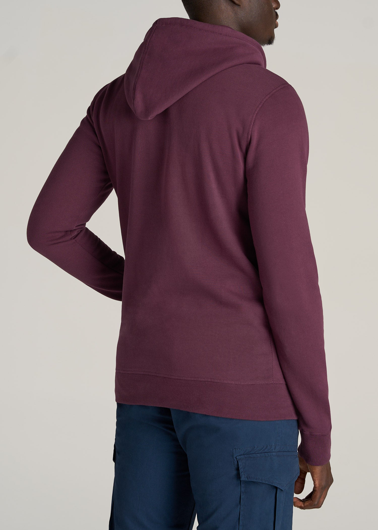 Men's Tall Wearever Fleece Quarter-Zip Sweatshirt Navy – American Tall