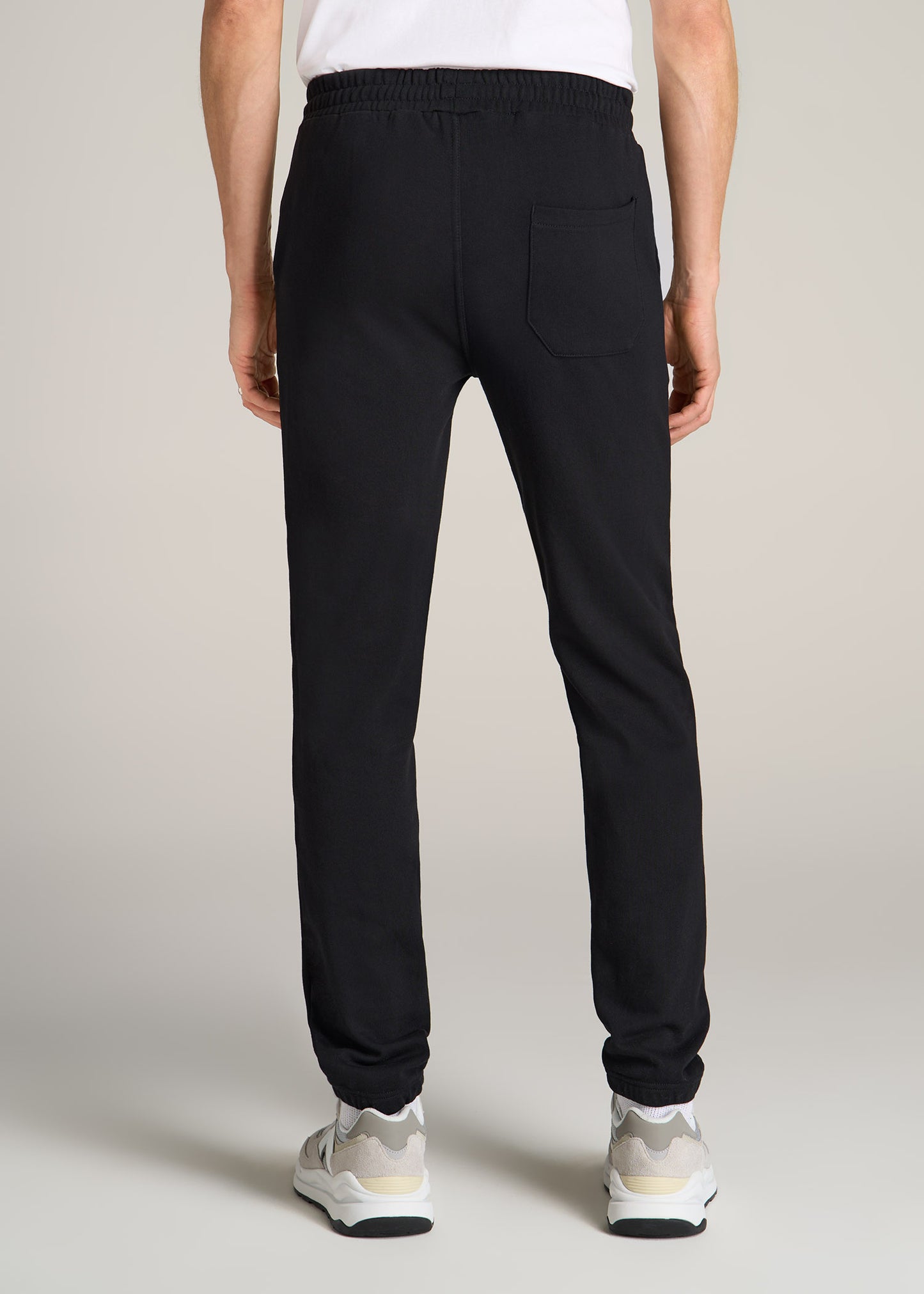 American-Tall-Men-Wearever-French-Terry-Sweatpants-Black-back