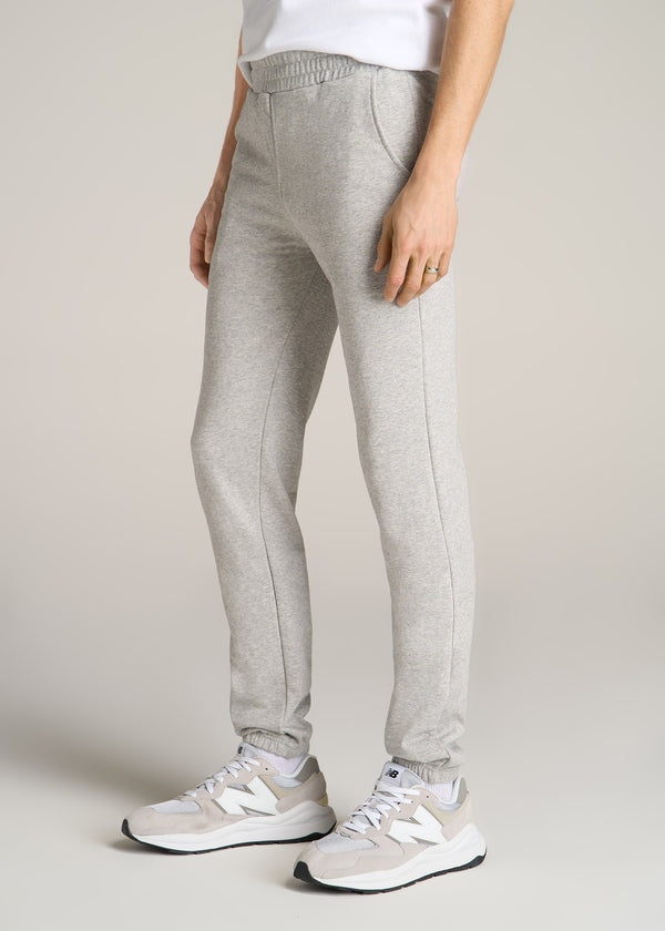 Men's Tall French Terry Sweatpants: Grey Mix Sweatpants – American Tall