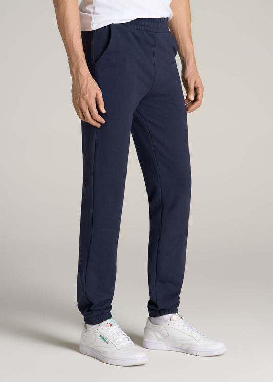 American-Tall-Men-Wearever-French-Terry-Sweatpants-Navy-side