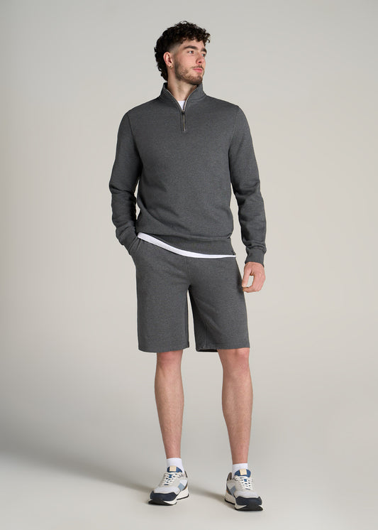 American-Tall-Men-Wearever-Garment-Dyed-French-Terry-Sweat-Shorts-Charcoal-Mix-full