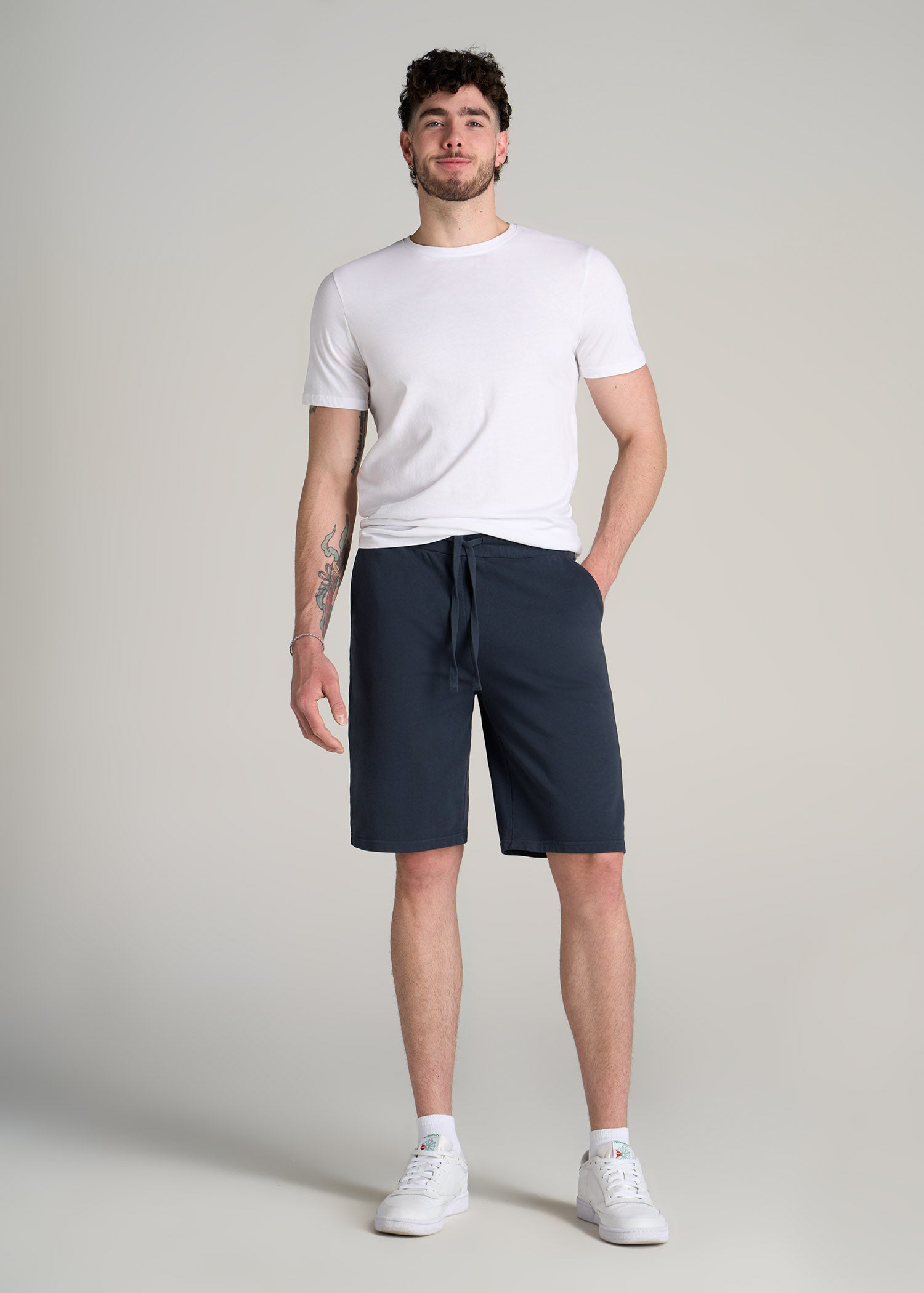 American-Tall-Men-Wearever-Garment-Dyed-French-Terry-Sweat-Shorts-Navy-full