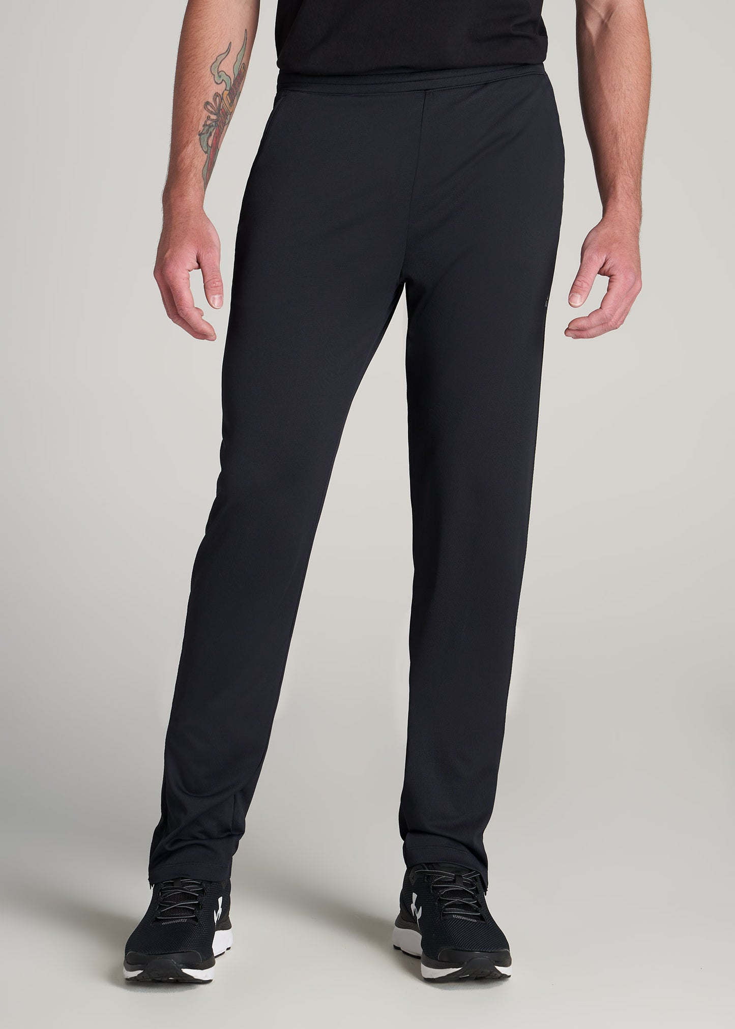Men's Tall Zip Bottom A.T. Performance Pant Black | American Tall