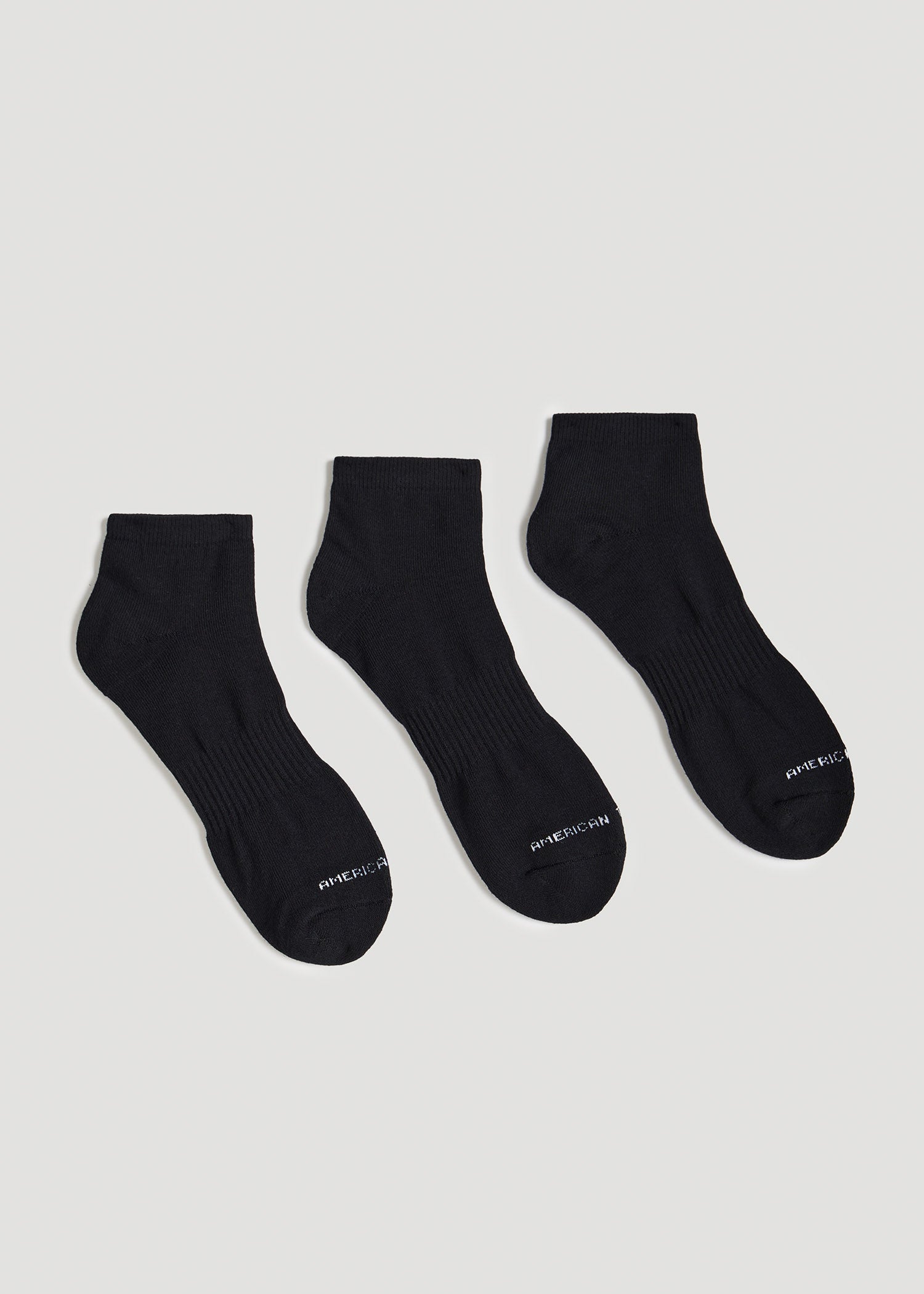    American-Tall-Mens-Athletic-Low-Ankle-Socks-X-Large-Size-14-17-Black-3-Pack-back