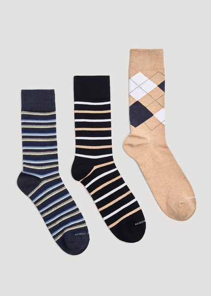 Men's Dress Socks Size 14 to 17 (3-Pack) | American Tall Men's Dress Socks Size 14 to 17 (3-Pack) | American Tall
