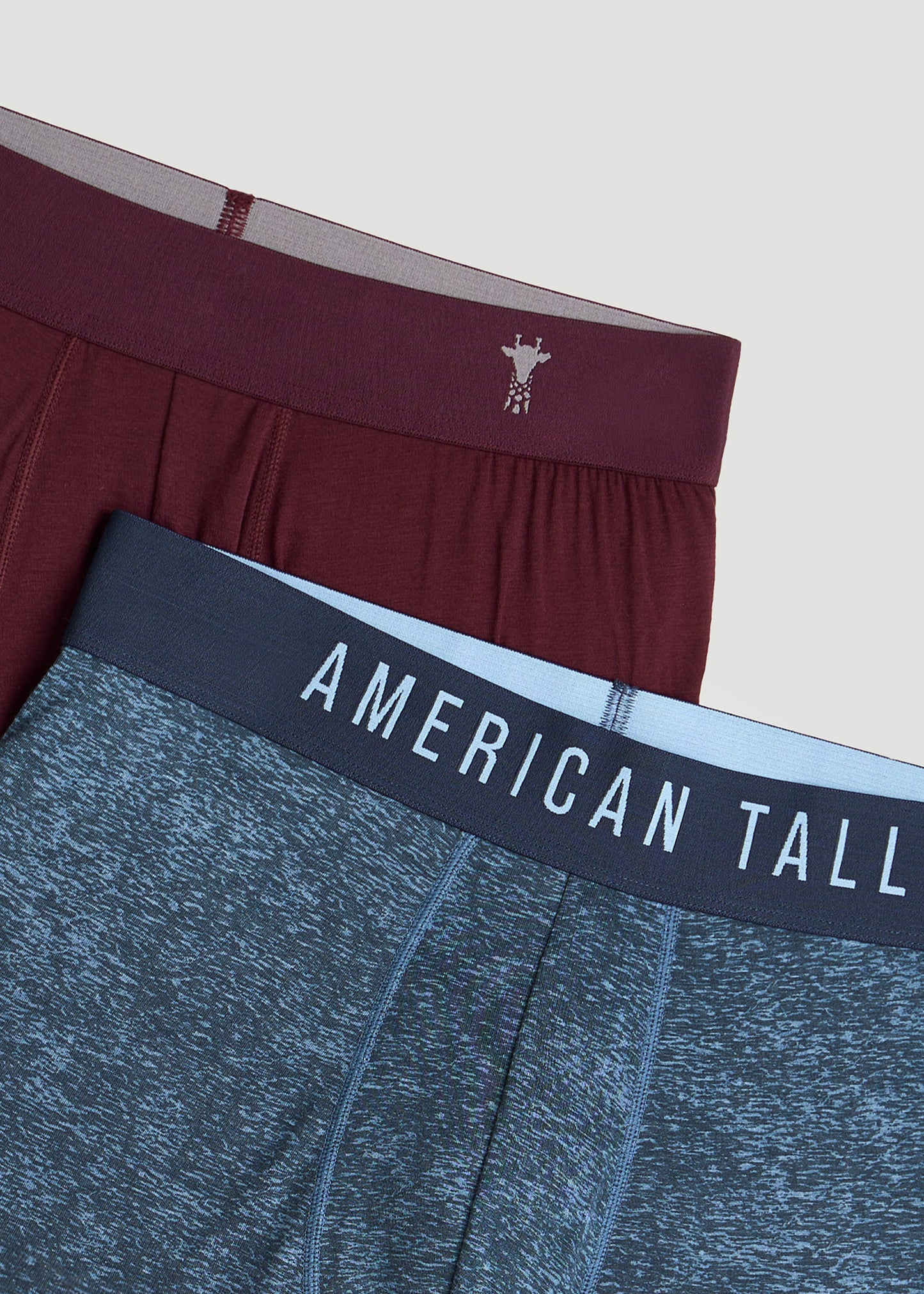 Micro Modal Extra-Long Boxer Briefs in Lake Print & Aubergine (2-Pack) –  American Tall