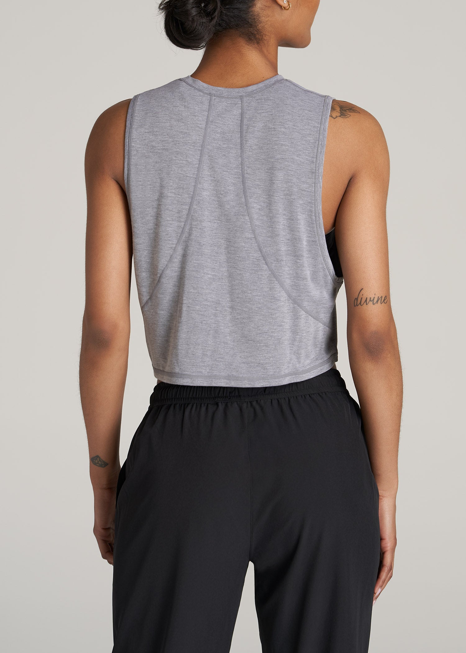 Lululemon Tank Top Womens Activewear Sleeveless Gray Long Muscle Tee Size: ~ 10
