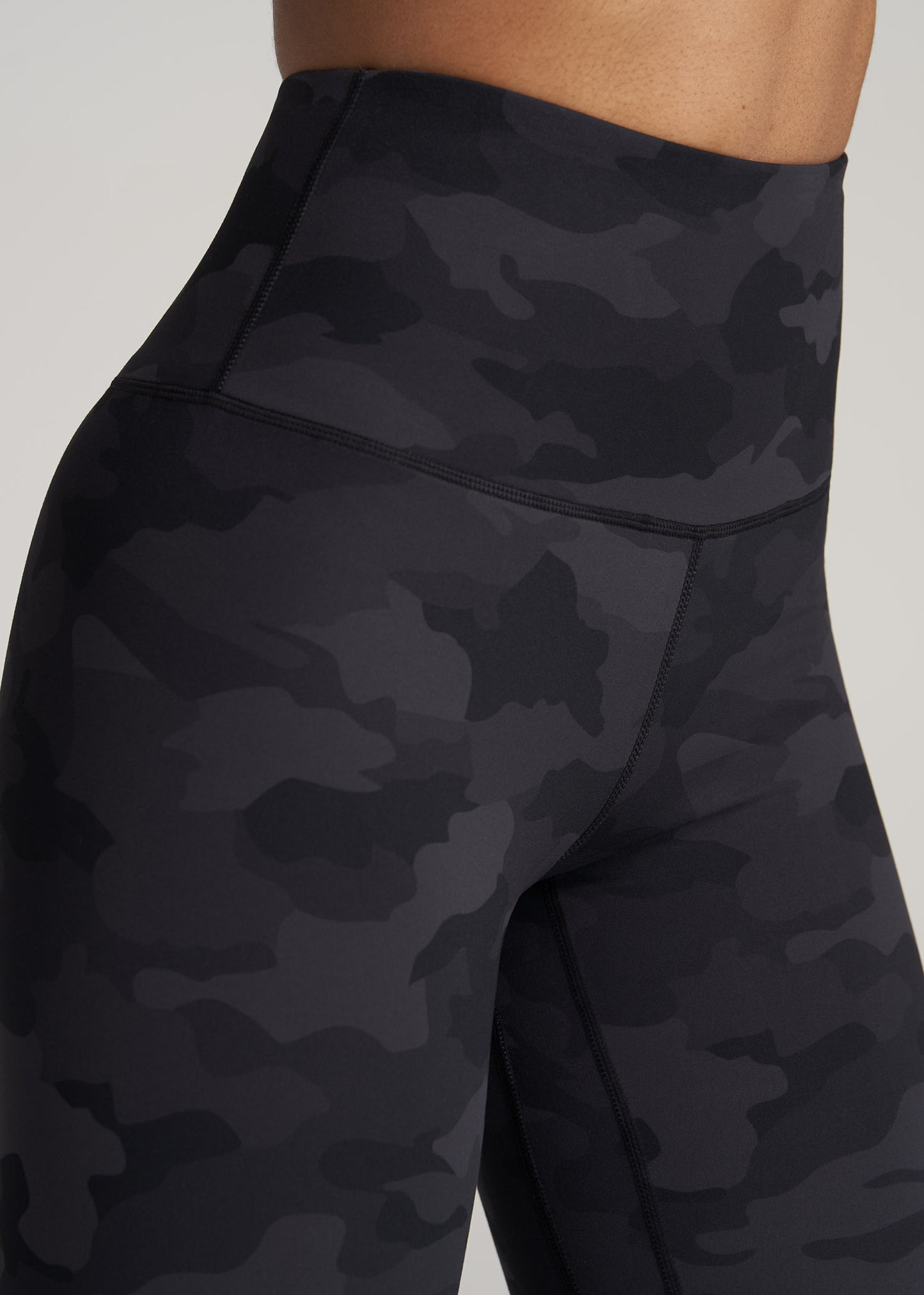Grey Camo Plus Size High Rise Leggings - 1X at  Women's Clothing store