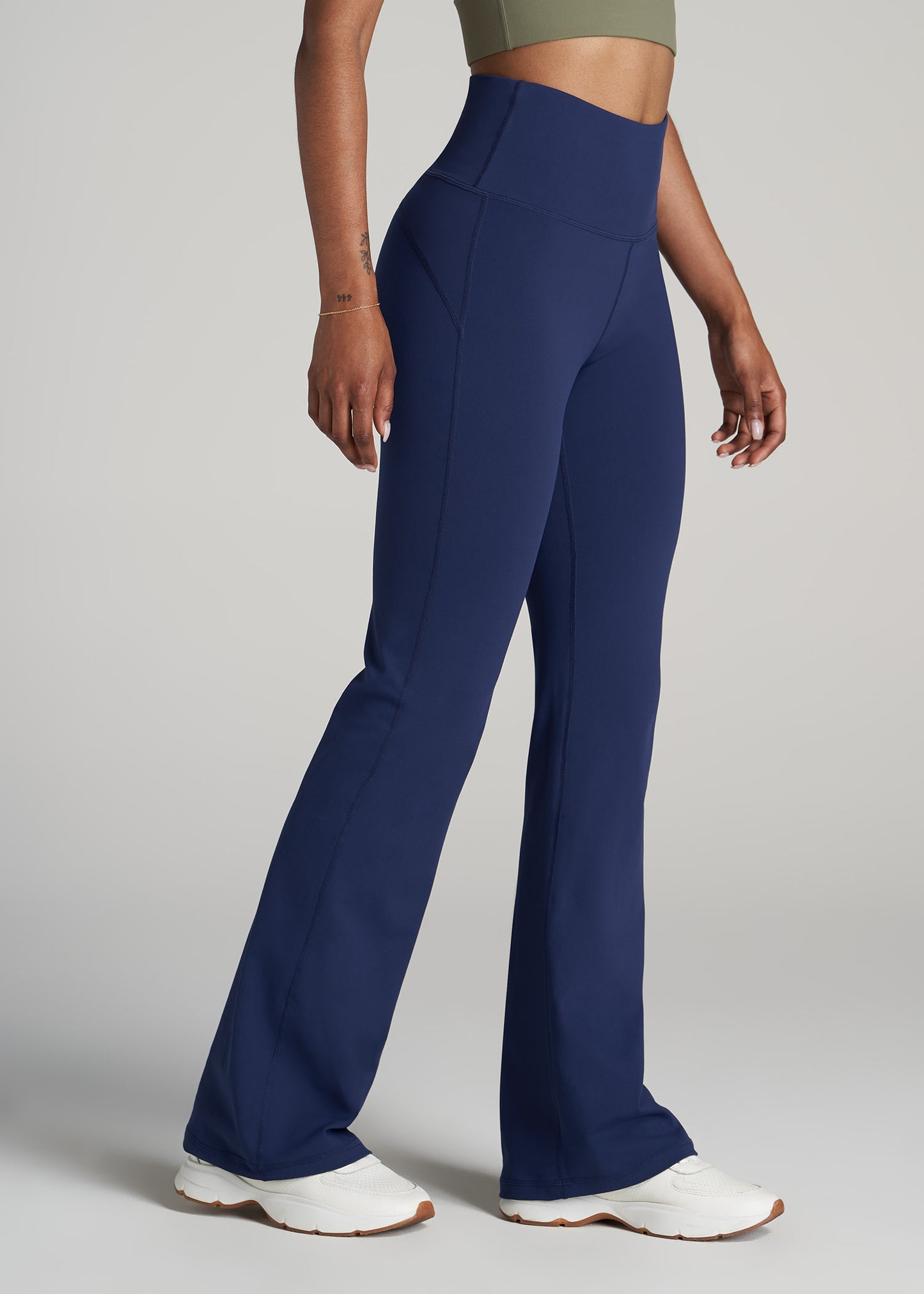 Gaia Yoga Pants - Navy Blue, Women's Trousers & Yoga Pants