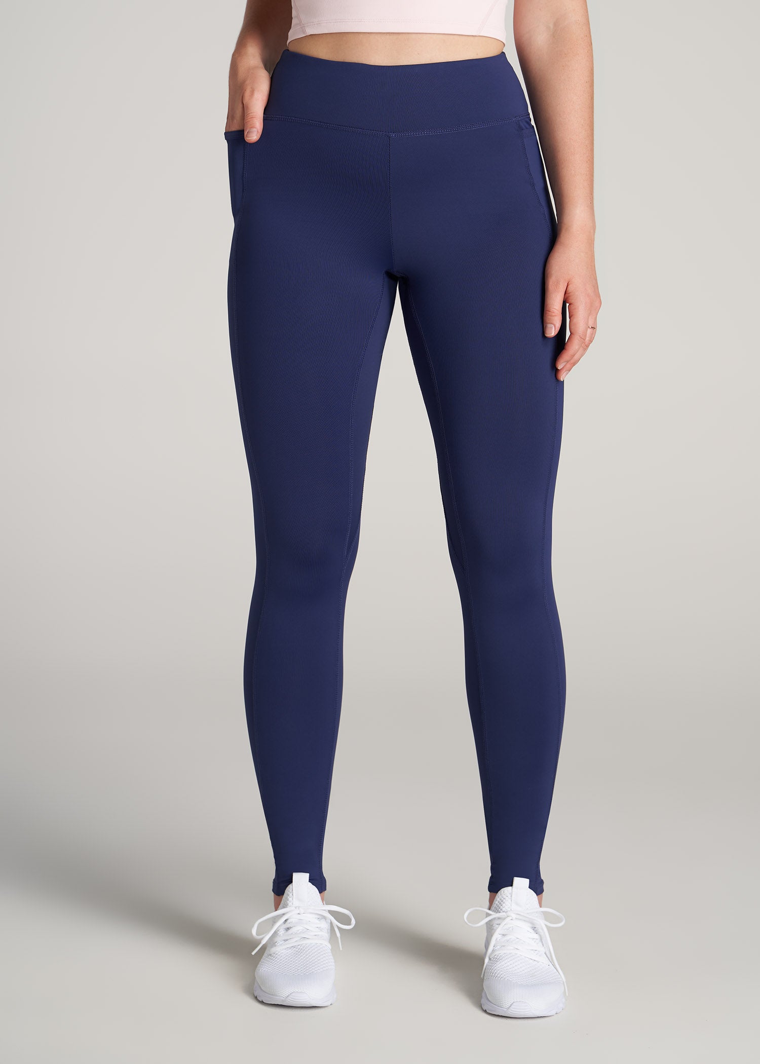       American-Tall-Women-Bella-Outer-Pocket-Leggings-Midnight-front