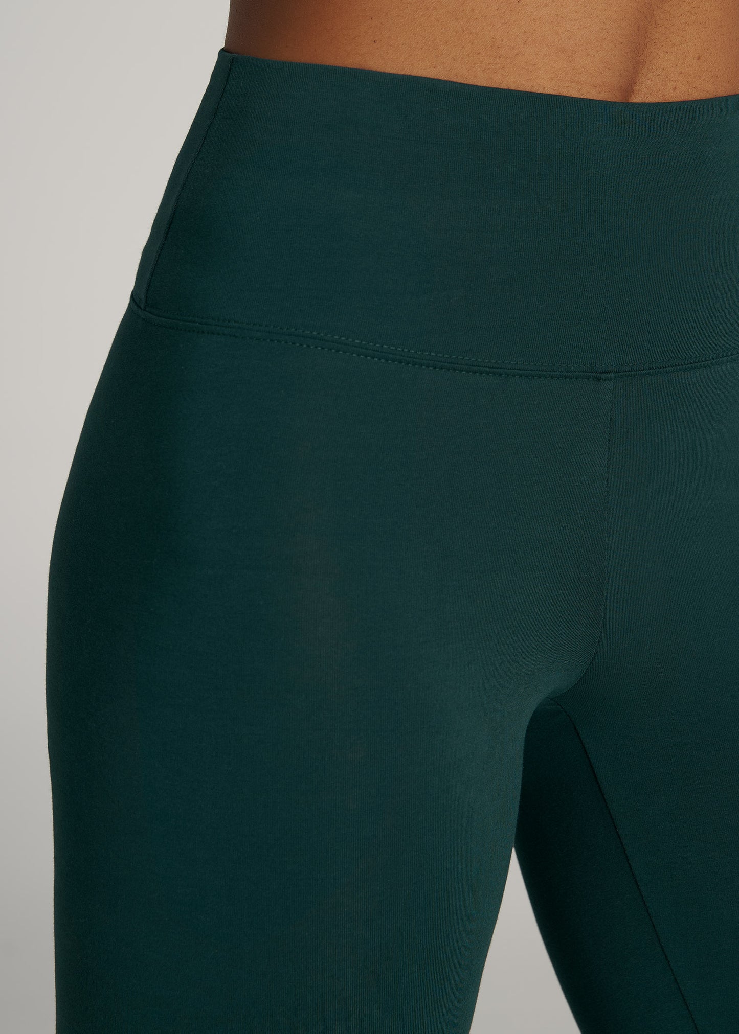    American-Tall-Women-Cotton-Leggings-Emerald-detail