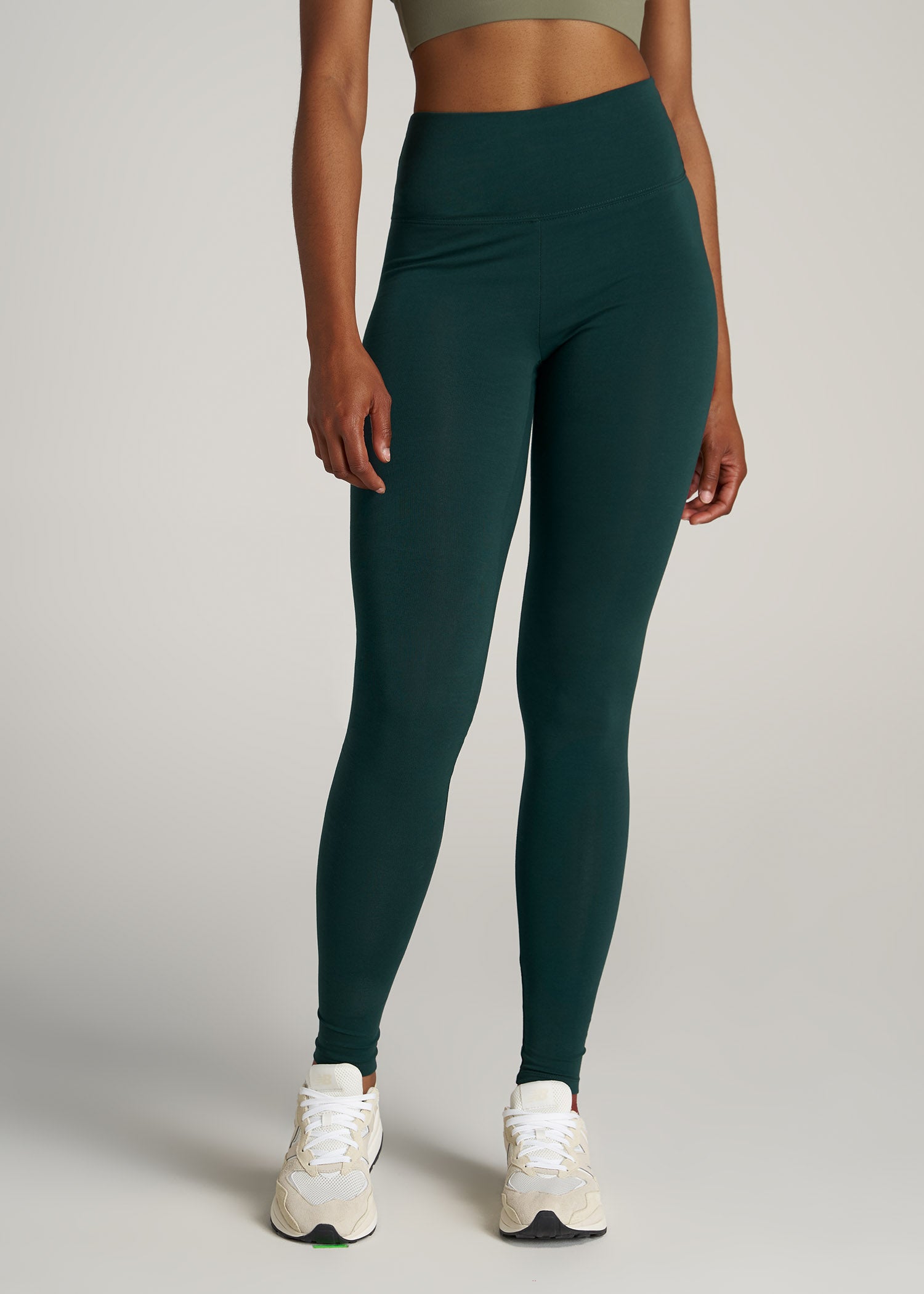 Women's Tall Cotton Leggings Emerald | American Tall