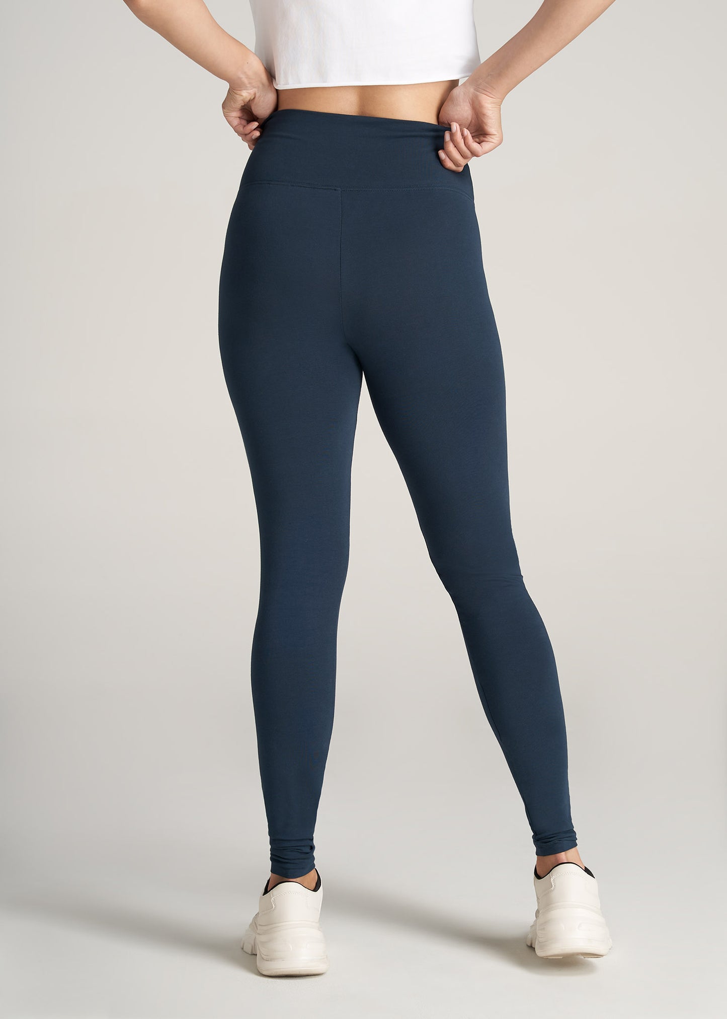 Women's Leggings Tall Blue Plain Sportswear