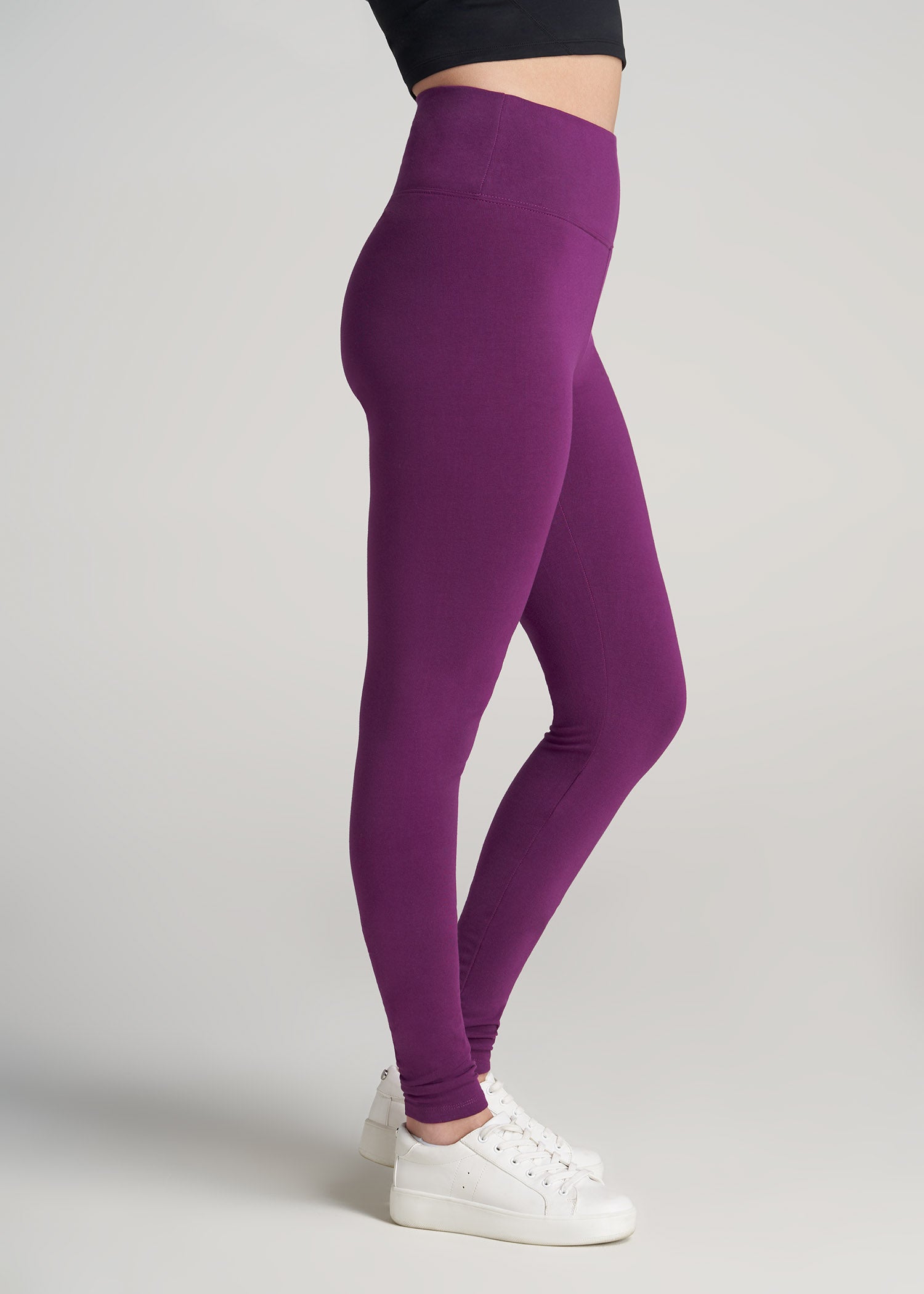 Long Tall Sally - LTS Tall Dark Cord Leggings - Women's Purple