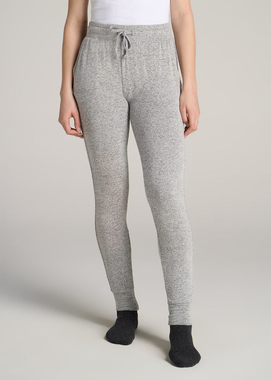 American-Tall-Women-Cozy-Lounge-Joggers-Grey-Mix-front