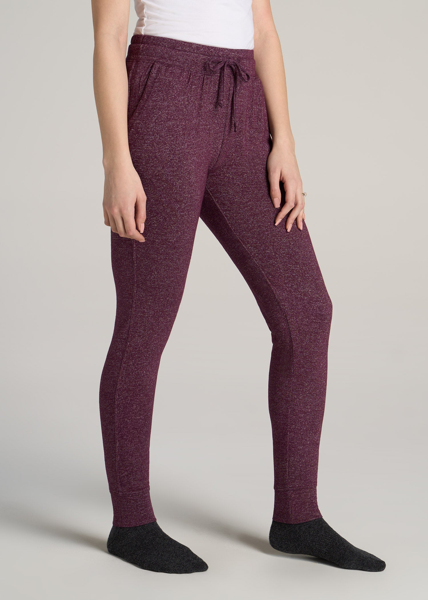 American-Tall-Women-Cozy-Lounge-Joggers-Tall-Beetroot-Mix-side