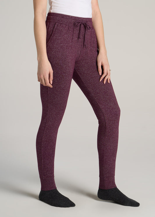 Women's Tall Lounge Pant Open Bottom Beetroot Mix, American Tall