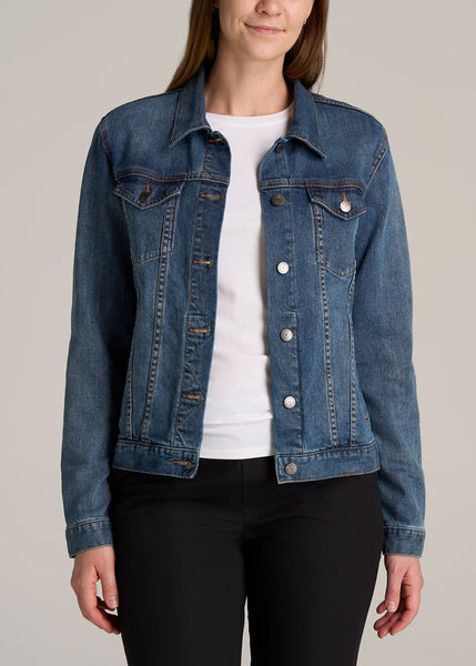 Buy KING-DENIM Shree Kmt Enterprises Full Sleeves Comfortable Fit Regular  Collar Blue Jacket for Women | Denim Jacket for Women | Summer Jacket for  Women | Jackets for Women Jacket for Women…