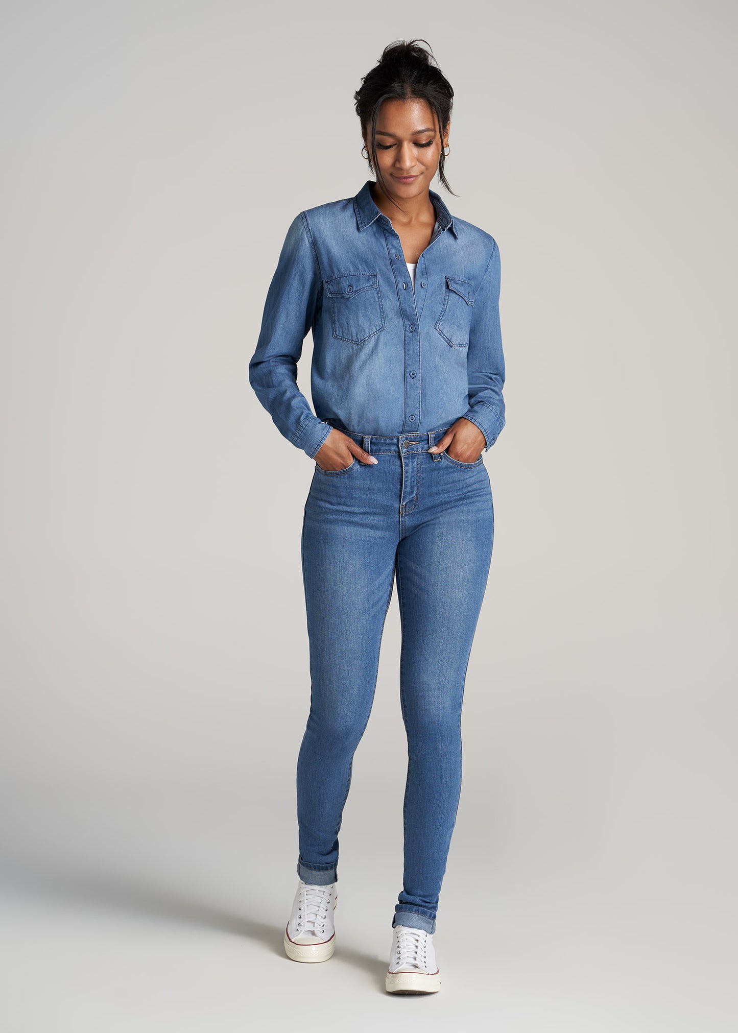 FidgetGear Fashion Men's Denim Jeans Shirt Casual Autumn Long Sleeve Denim  Cotton Shirt Dark Blue S : Amazon.in: Clothing & Accessories