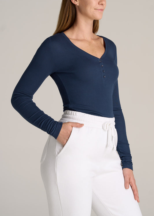    American-Tall-Women-FITTED-Ribbed-Long-Sleeve-Henley-Navy-side