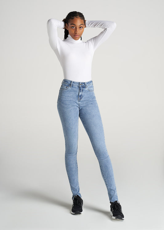 American-Tall-Women-Fitted-LongSleeve-Ribbed-TurtleNeck-White-full